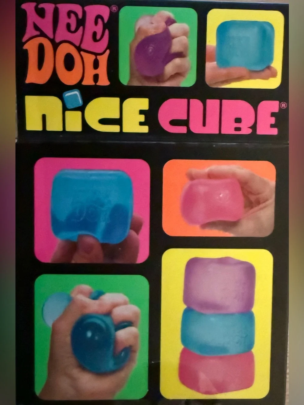 SCHYLLING NEEDOH TRENDING BLUE NICE CUBE SUPER SOLID SQUEEZE TOY NEW IN BOX